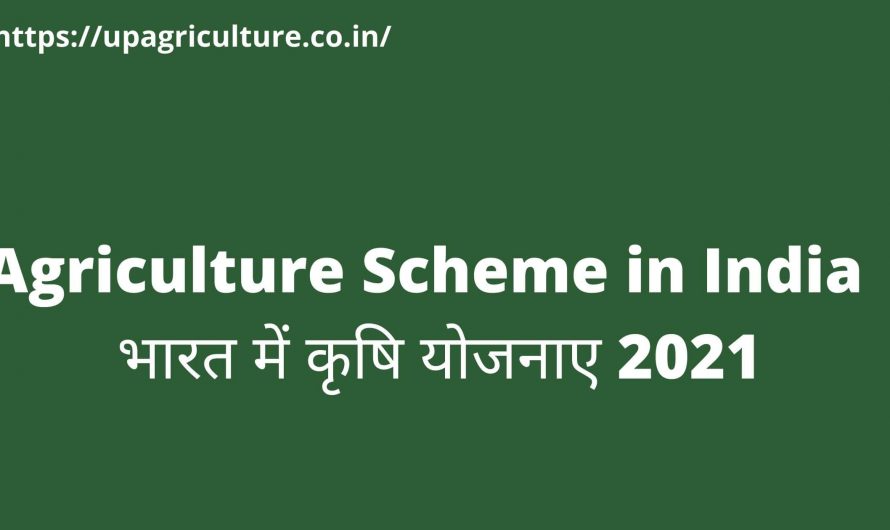 Agriculture Scheme in India – भारत में कृषि योजनाए